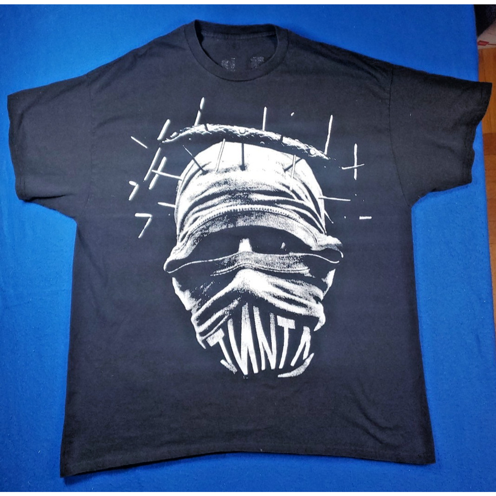 Revolution Double Sided Print Black T-Shirt Men's Size XL "POLICIA NO ME JODAS"